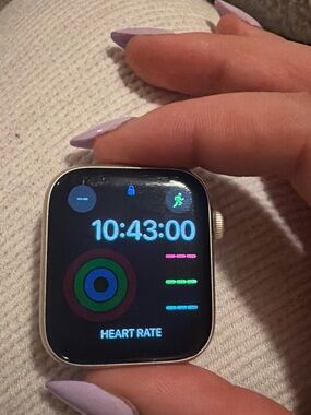 Apple Silver Smartwatch with Activity Rings